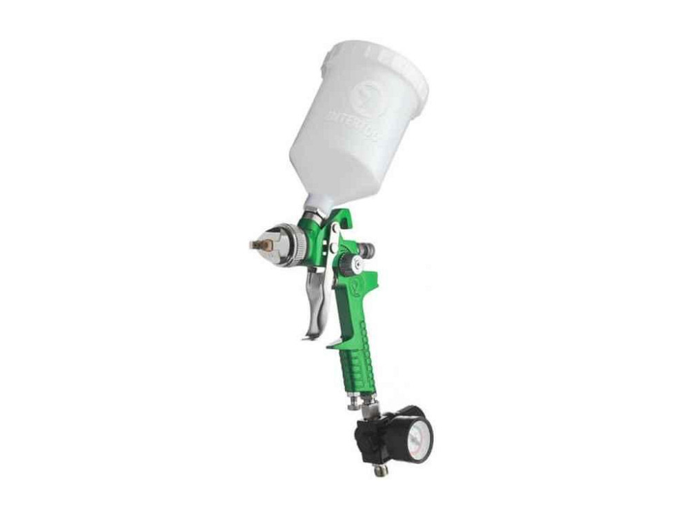 Краскопульт пневматический HVLP 600мл, 3бар редуктор PT-0102 ТМ INTERTOOL Solmir Киев - изображение 1