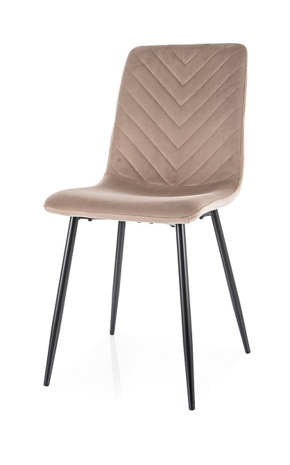 Стілець DAREN VELVET чорний каркас/капучино BL.38 Киев - изображение 3