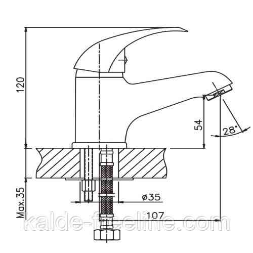 Змішувач для раковин HAIBA PREMIERE 001 Харків