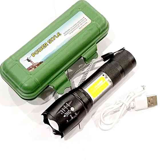 Ручний ліхтар Police 1831-T6+COB, ЗУ microUSB, вбудований акумулятор, 5385 Дніпро