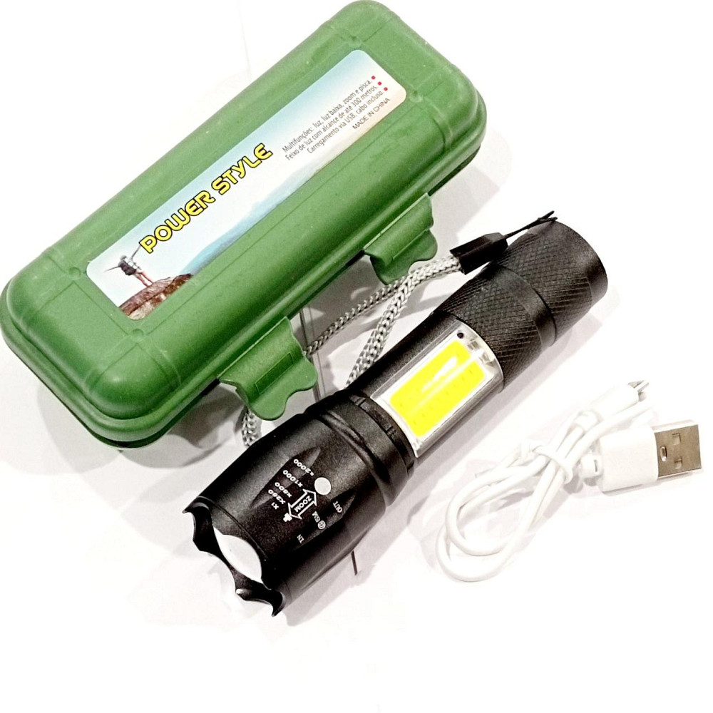 Ручний ліхтар Police 1831-T6+COB, ЗУ microUSB, вбудований акумулятор, 5385 Дніпро - фото 2