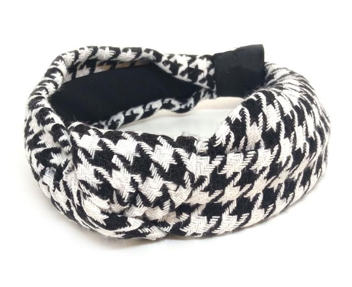 Обруч для волос широкий клетка Киев - изображение 1