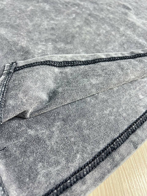 Футболка женская A-N 26030 вареная тай-дай оверсайз с вышивкой Mickey Mouse, серый, one size Киев - изображение 6