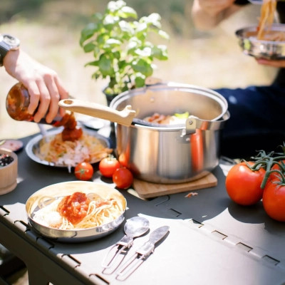 Набір туристичного посуду Tribe Compact Set сталевий (T-FC-0021-metal) Вінниця - фото 7