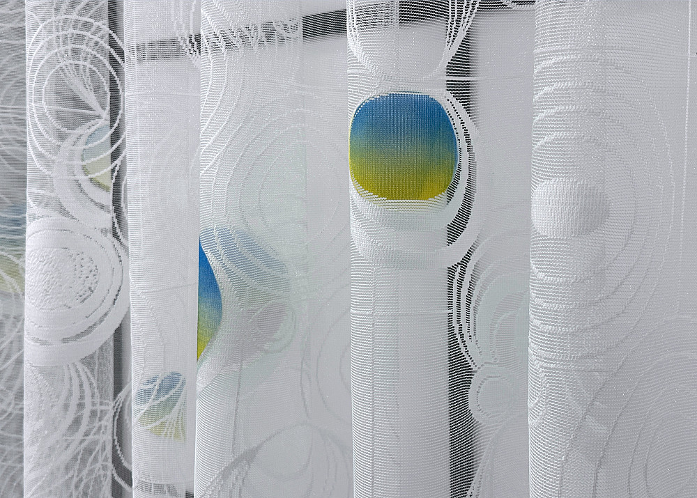 Тюль жаккард VR-Textil № 1900т Арка на кухню цвет белый 400х150 см (53-0110) Киев - изображение 4