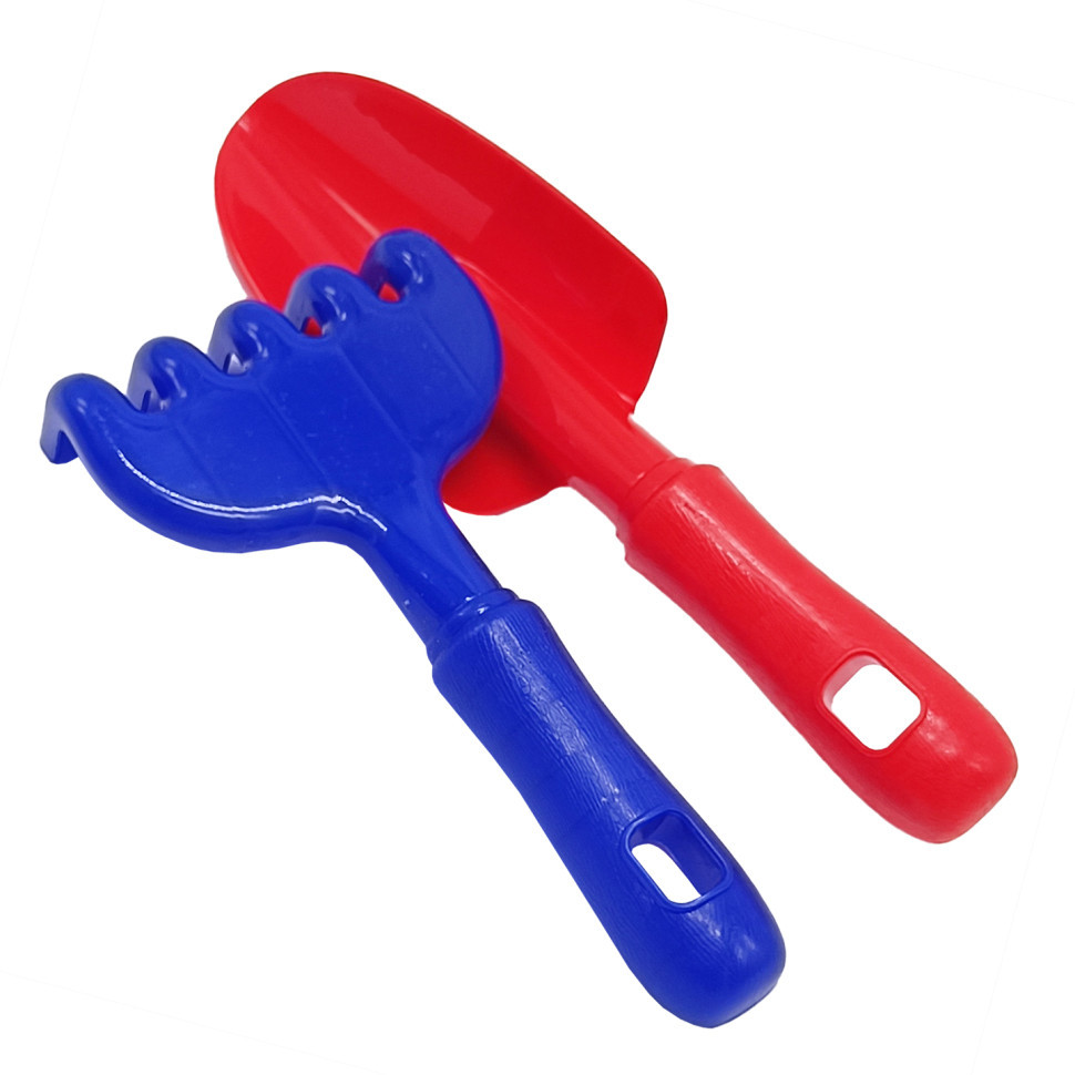 Набір для пісочниці "Ромашка №5" 1135 лопатка, граблі Синьо-червоний Вінниця - фото 1