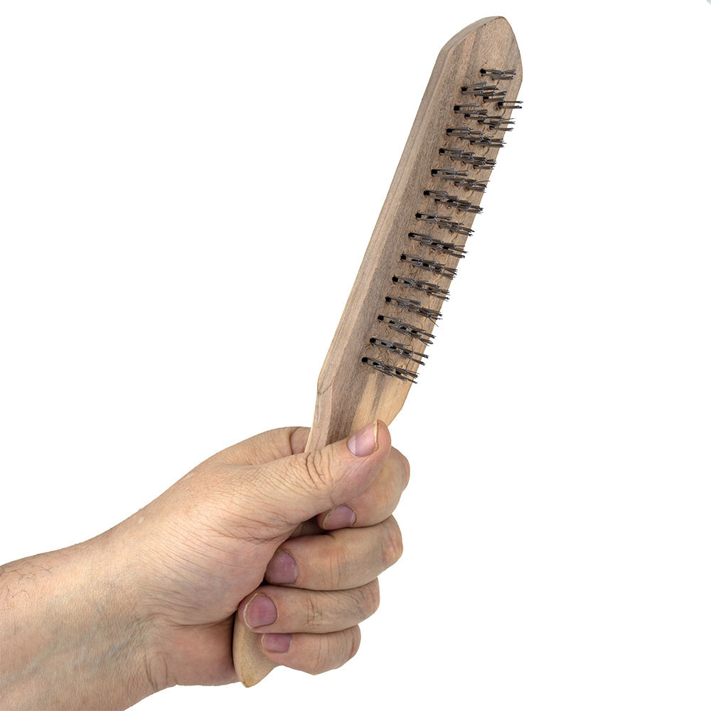 Щетка проволочная деревянная 5-ти рядная SIGMA (9011151) Ровно - изображение 8