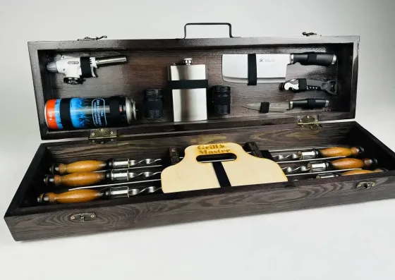 Набори шампурів, Набір шампурів у кейсі "Кемпінг Міні" Шампури, вертіла Тернопіль