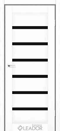 Коллекция LEADOR Express. Двери MILAN  Полотно, эко-шпон Белый лен BLK Киев