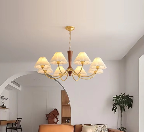 Світлодіодна люстра Пем 5031 (Золота) на 8 плафонів Вінниця - фото 3