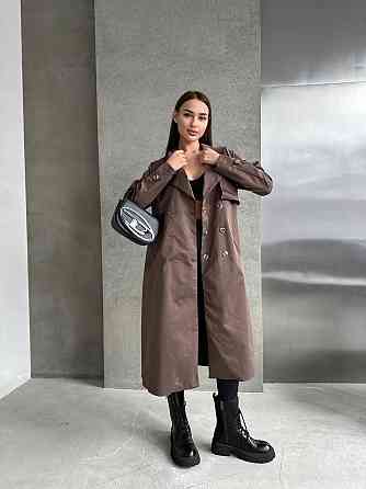 Жіночий трендовий стильний тренч  щільна котон-парка моко Одеса