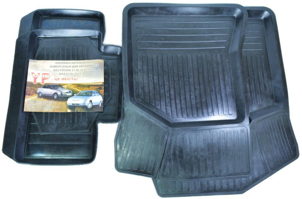 Килимки салону гумові ВАЗ 2110-2112, 2170, Дубно, к-т (5шт.) Київ - фото 1
