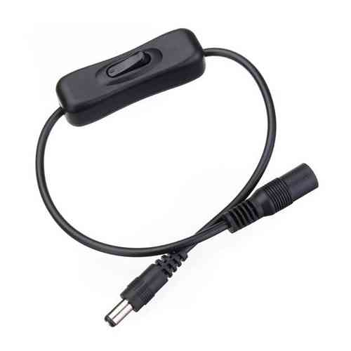 Выключатель питания 12В 5.5x2.1мм мама-папа, для лент и электроприборов, ZH-304 Винница