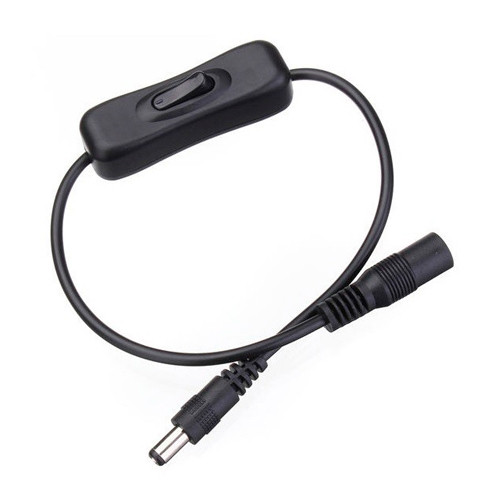 Вимикач живлення 12В 5.5x2.1мм мама-тато, для стрічок і електроприладів, ZH-304 Вінниця - фото 1