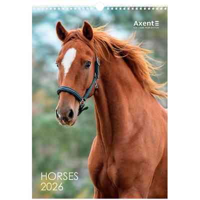 Календар Axent настінний А3 2026 р. Horses (8804-26-3-A) Вінниця