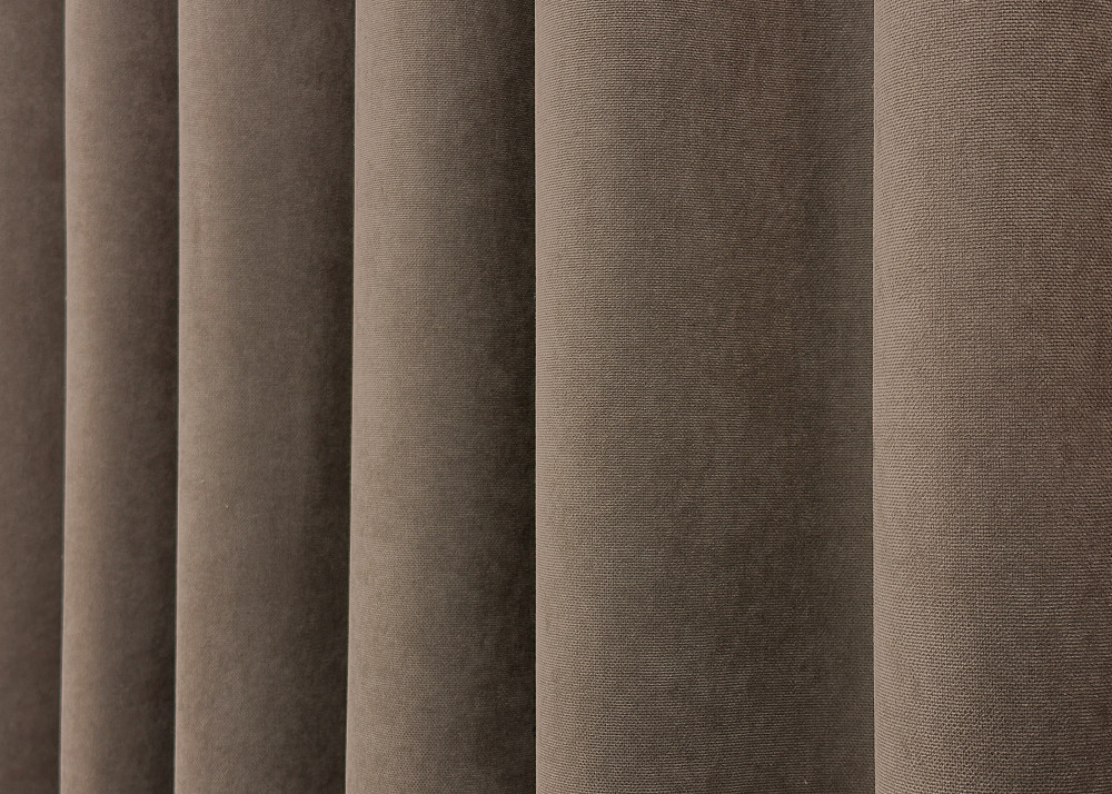 Комплект готових штор VR-Textil Мікровелюр SPARTA № 1036ш Мокко 100х290 см 2 шт (31-342) Київ - фото 15