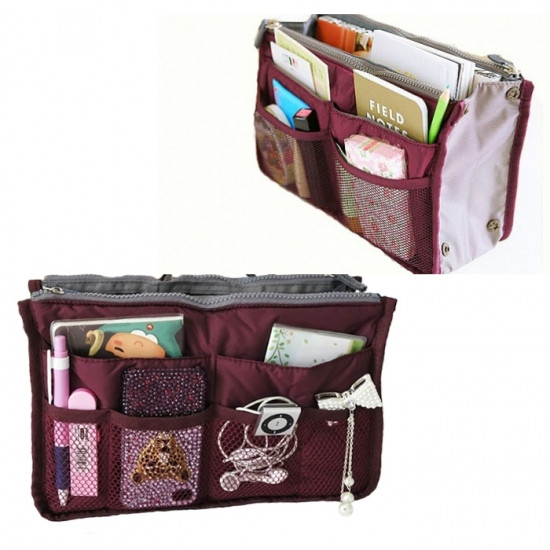 Органайзер сумка в сумку Bag in bag maxi бордовый Вінниця - фото 1