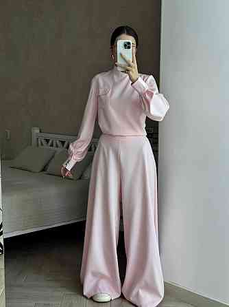 Жіночий базовий костюм-двійка: кофта та штани з костюма Пудра, 42/44 Одеса