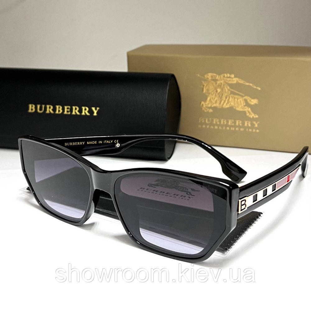 Женские брендовые солнцезащитные очки Brb (3599) черные Киев - изображение 1