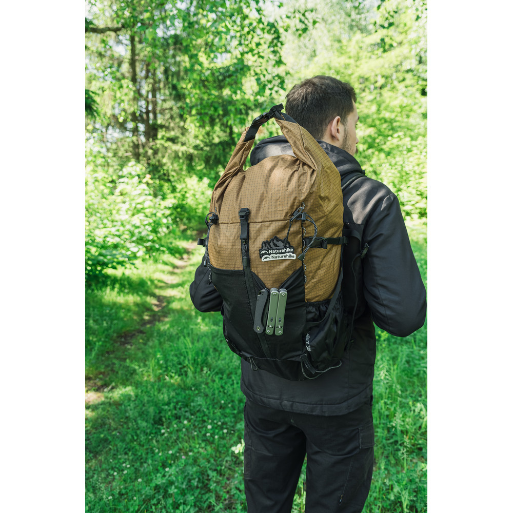 Рюкзак туристичний Naturehike Helium CNK2300016, 30+5 л, коричневий Київ - фото 10