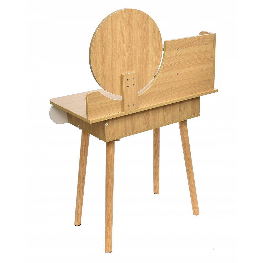 Туалетный столик с круглым зеркалом Bonro B063 стол косметический Киев - изображение 3