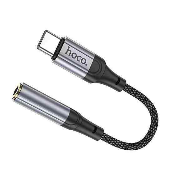 Аудiокабель HOCO LS36 Fresh Digital Type-C to 3.5 audio converter Black (6942007608886 ) Київ