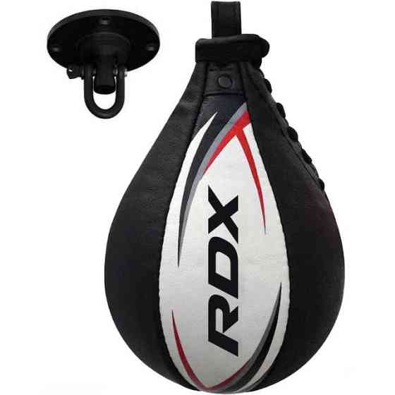 Пневмогруша боксерська RDX 2Y Boxing Speed Ball Leather Multi White/Red Кам'янське