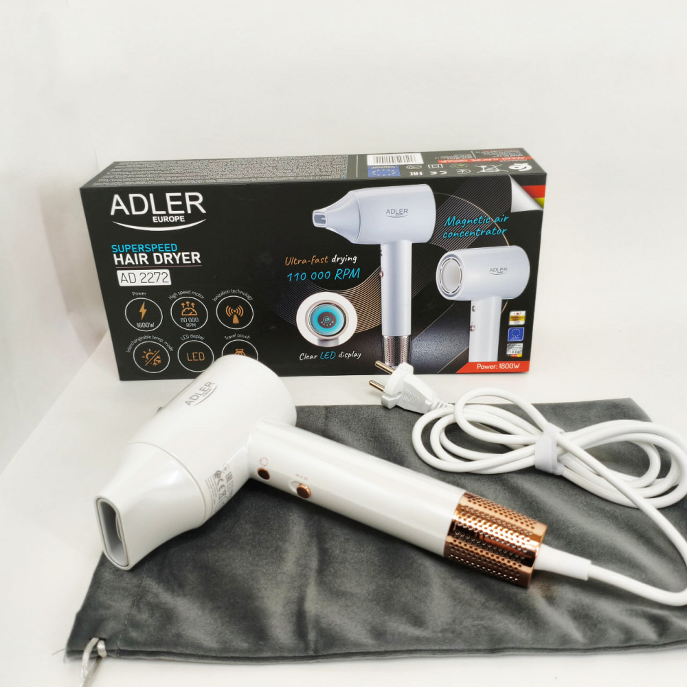 Фен для волос 2 режима температуры, Фен для эффективной укладки волос Функциональная щетка сушки MH-84 Львов - изображение 5