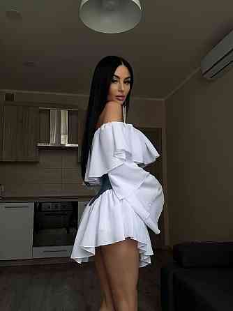 Женский романтичный костюм двойка: многослойная блуза и шорты-юбка креп шифон + джинс бенгалин 46/48 Одесса