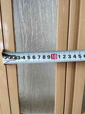 Двері гармошка полуостекленная 1020х2030х10мм ДУБ Світлий №3 Дніпро