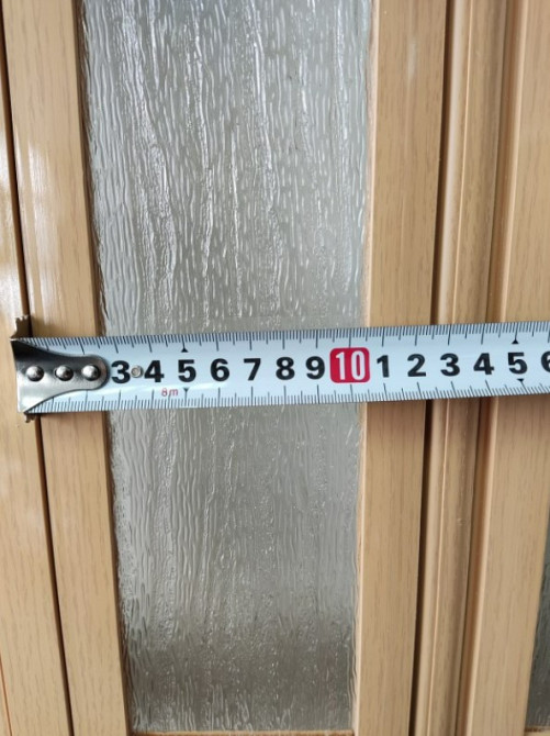 Двері гармошка полуостекленная 1020х2030х10мм ДУБ Світлий №3 Дніпро - фото 6