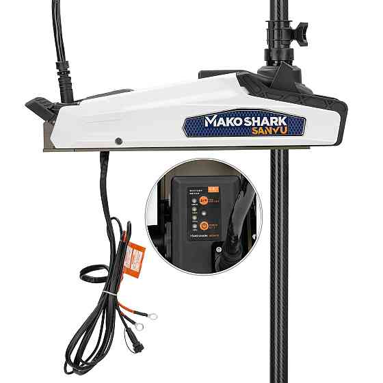 Лодочный бесщеточный электромотор с GPS-якорем MAKOSHARK SV155-60 W (65 Lbs, 12V) Киев