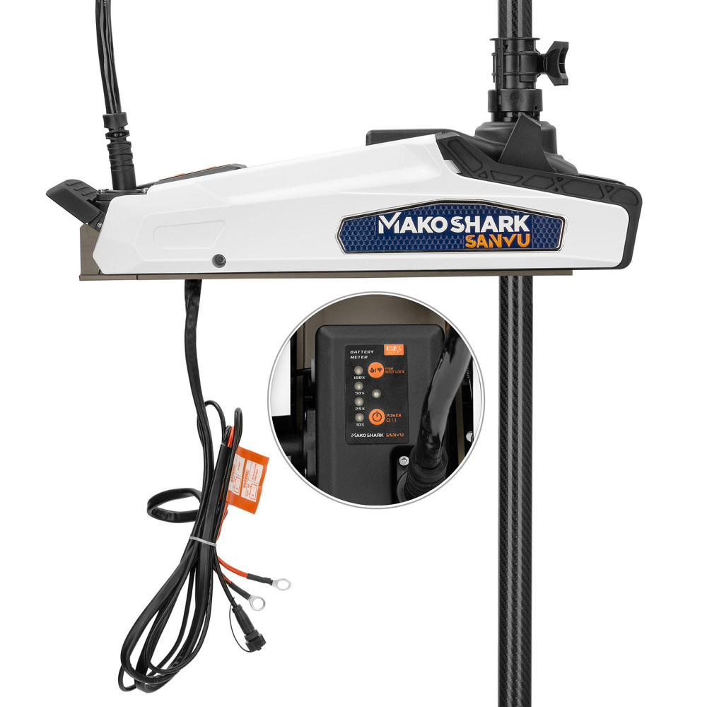 Лодочный бесщеточный электромотор с GPS-якорем MAKOSHARK SV155-60 W (65 Lbs, 12V) Киев - изображение 5