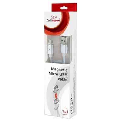Дата кабель USB 2.0 AM to Micro 5P 1.0m magnet Cablexpert (CC-USB2-AMmUMM-1M) Винница