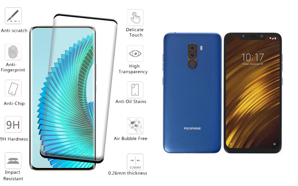 Защитное стекло HyperGlass Pro для Xiaomi Pocophone F1 – максимальная чувствительность и защита Киев - изображение 2