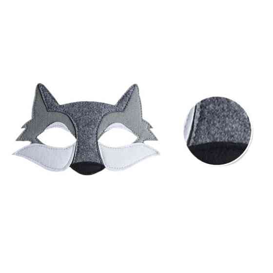 Дитяча маска Вовк святкова one size сірий Київ
