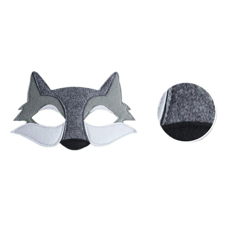 Дитяча маска Вовк святкова one size сірий Київ - фото 2