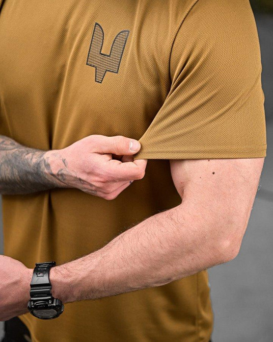 Тактична потовідвідна футболка Oblivion ССО Ukraine койот ДЛ7032 Одеса - фото 6