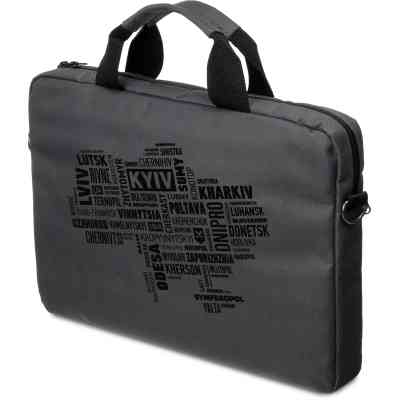 Сумка для ноутбука Vinga 15.6" NB1502 Gray, black print (NB1502UBGY) Вінниця