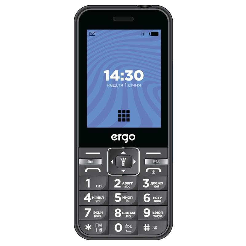 Мобільний телефон Ergo E281 Dual Sim Black Чорний Харків - фото 1