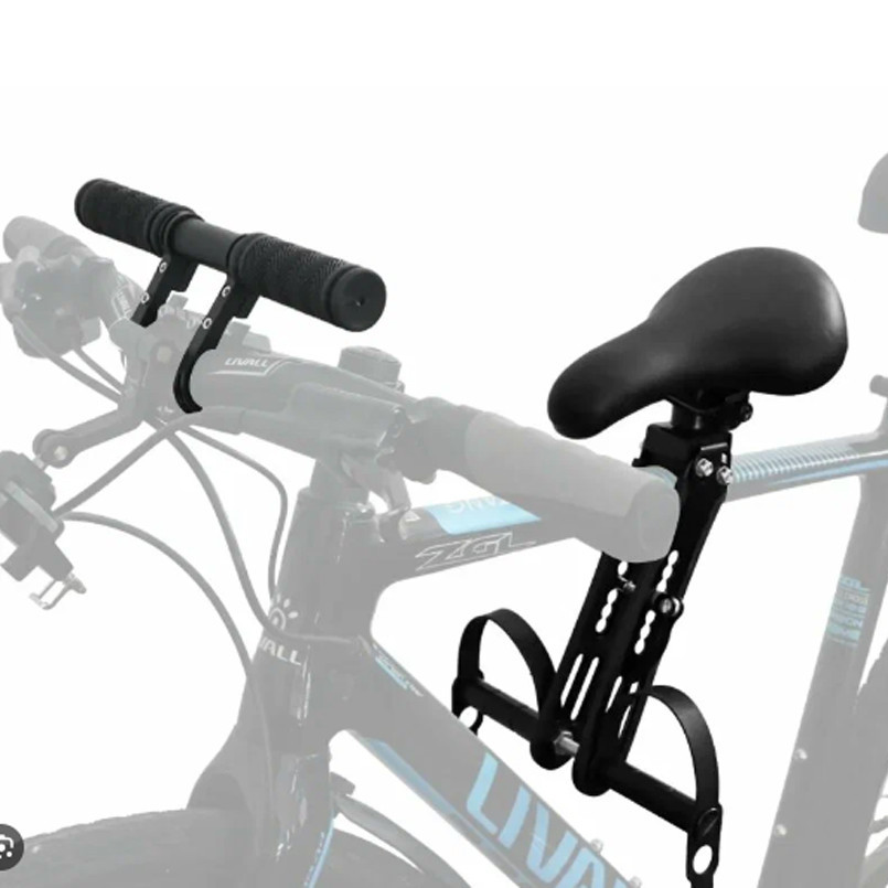 Велокресло детское сиденье для велосипеда с креплением на раму с ручками Feel Fit черное Бровары - изображение 1