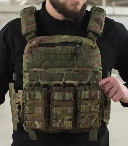 Тактическая плитоноска Молли + подсумки (без плит) Мультикам Киев - изображение 2