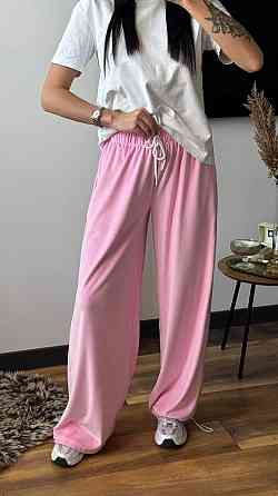 Женские прогулочные брюки из плюш велюра Розовый, 42/44 Одесса