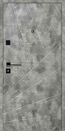 Двери квартирные, серия ТИП 12.2 модель 145 сланець темный/бетон снежный Киев