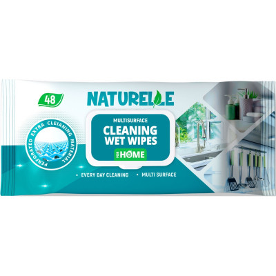 Салфетки для уборки Naturelle Влажные Универсальные 48 шт. (4820207590670) Винница - изображение 1