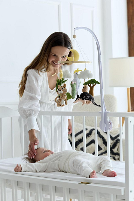 Детский музыкальный мобиль на кроватку WoollyFox 