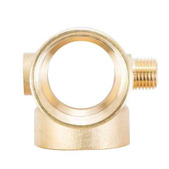 З"єднувач п'яти вивідний 80мм 1"м×1"F×1"F×1/4"M×1/4" F∠180° AQUATICA (779599) Рівне