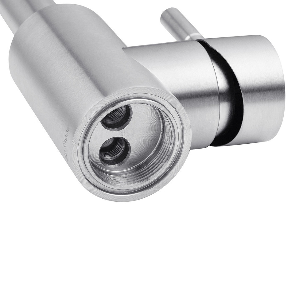 Змішувач для раковини Kroner KRP Edelstahl Klassisch - ESG012 сатин Київ - фото 7