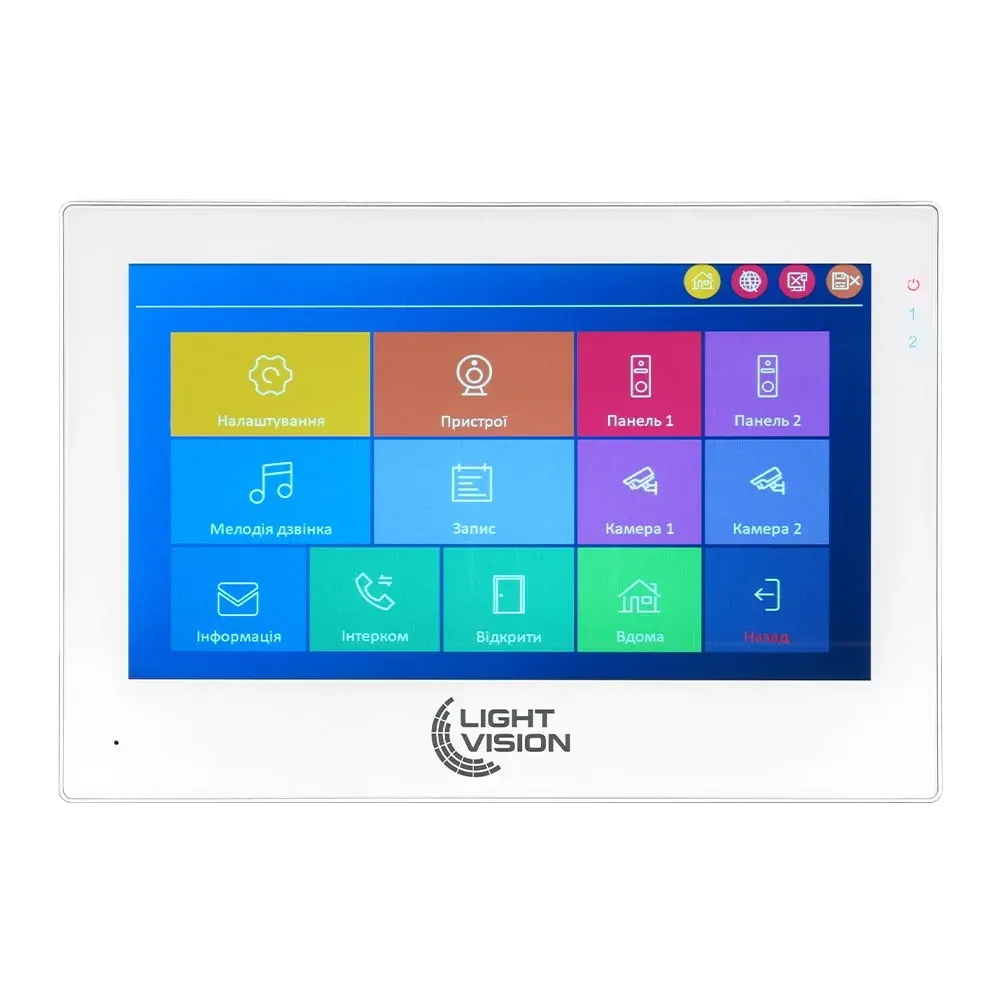 Відеодомофон 7" WiFi Tuya Light Vision SINGAPORE FHD White (82-00230) Київ - фото 1
