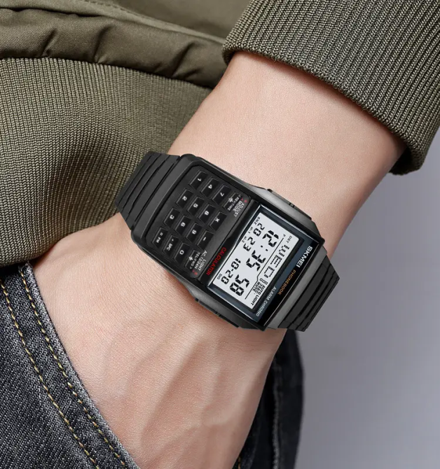 Чоловічий наручний годинник із калькулятором Skmei 2255 (Зелений) Вінниця - фото 5